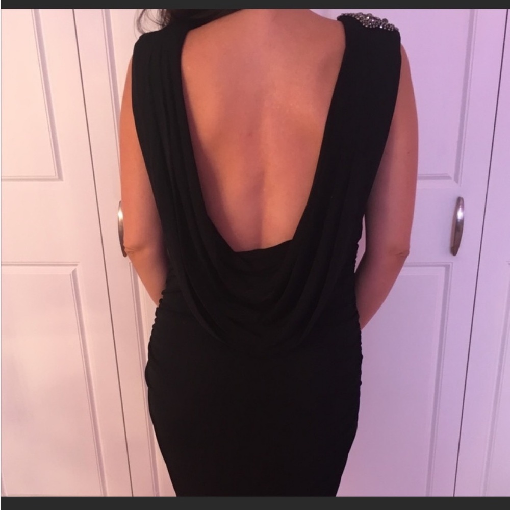 NWT David Meister Dress Open Back 14
